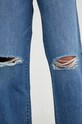 Wrangler blugi din bumbac Mom Relaxed Patty albastru W24M73Y27