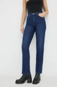 granatowy Wrangler jeansy Straight Dream Blue Damski