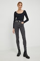 Wrangler jeansy W27H95W11 szary AW22