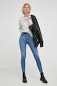 Wrangler jeansy High Rise Skinny Heath W27HXRW15 niebieski AW22