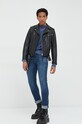 Abercrombie & Fitch jeansy KI131.2402.276 granatowy AW22