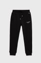 czarny Calvin Klein Jeans spodnie dresowe dziecięce IB0IB01282.9BYY Chłopięcy