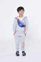 Kenzo Kids spodnie dresowe dziecięce nadruk szary K24275