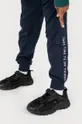 Παιδικό βαμβακερό παντελόνι Coccodrillo σκούρο μπλε