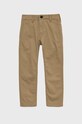 Abercrombie & Fitch spodnie dziecięce z elastanem brązowy KI230.2206
