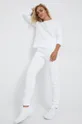 Παντελόνι φόρμας Calvin Klein λευκό