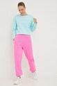Calvin Klein Jeans pantaloni de trening din bumbac J20J218974.9BYY roz AW22