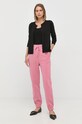Bavlnené tepláky Weekend Max Mara 57860429600 ružová AW22