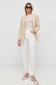 Guess spodnie W2GA21.WDP85 beżowy AW22