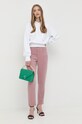 Kalhoty Guess W2GA21.WDP85 fialová AW22
