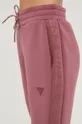 fioletowy Guess spodnie dresowe ALLIE