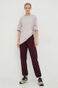 Dkny spodnie dresowe DP2P3114 fioletowy AW23