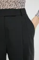 μαύρο Μάλλινο παντελόνι HUGO