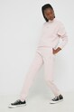 HUGO spodnie dresowe bawełniane 50472794 różowy AW22