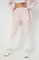 Βαμβακερό παντελόνι HUGO ροζ