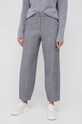 Emporio Armani spodnie z domieszką wełny H3NP23.C2106 szary AW22