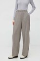 Vero Moda spodnie tkanina brązowy 10277420.CoffeeBean