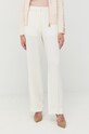 Victoria Beckham pantaloni drept alb 1322WTR003756F