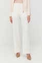 Victoria Beckham pantaloni drept alb 1322WTR003756F
