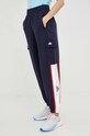 Spodnji del trenirke adidas Pletenina mornarsko modra HL2107
