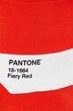United Colors of Benetton spodnie dresowe bawełniane x Pantone pomarańczowy 3J68DF00G.35D