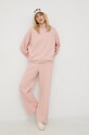 American Vintage spodnie dresowe ELLA05AH22 różowy AW22