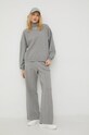 American Vintage pantaloni de trening ELLA05AH22 gri AW22