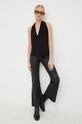 By Malene Birger patalogni in pelle Q66175071 nero AW22