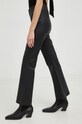 Odzież By Malene Birger spodnie skórzane Q66175071 czarny