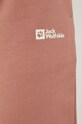 Jack Wolfskin pantaloni de trening din bumbac roz 1507092