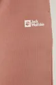 różowy Jack Wolfskin spodnie dresowe bawełniane