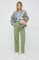United Colors of Benetton spodnie 4ONGDF033 zielony AW22