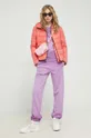 Chiara Ferragni spodnie dresowe bawełniane fioletowy