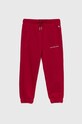 Calvin Klein Jeans pantaloni de trening pentru copii tricotaj burgundia IG0IG01509.9BYY