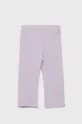 Guess spodnie dresowe bawełniane dziecięce fioletowy
