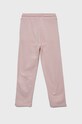 Παιδικό βαμβακερό παντελόνι Tommy Hilfiger KG0KG06823.9BYY ροζ AW22