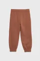 United Colors of Benetton spodnie dresowe dziecięce brązowy