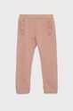United Colors of Benetton spodnie dresowe dziecięce dzianina różowy 35Q2GF01H.P