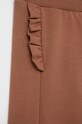 Fete United Colors of Benetton pantaloni de trening pentru copii 35Q2GF01H.P maro