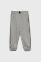 Dětské bavlněné tepláky Sisley pletenina šedá 3J68XF008.G