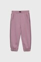 Sisley pantaloni de trening din bumbac pentru copii bumbac roz 3J68XF008.G