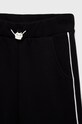 Fete Sisley pantaloni de trening din bumbac pentru copii 3J68XF008.G.REPROPOSED negru