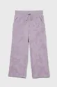 fioletowy GAP spodnie dresowe dziecięce Dziewczęcy