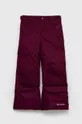 fialová Detské lyžiarske nohavice Columbia Dievčenský