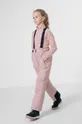 ροζ Παιδικό παντελόνι σκι 4F Για κορίτσια