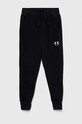 Under Armour pantaloni de trening pentru copii tricotaj negru 1373133