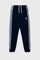 Дитячі спортивні штани adidas Originals трикотаж темно-синій HK0323