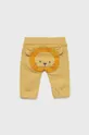 United Colors of Benetton pantaloni tuta in cotone bambino/a giallo