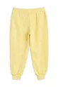 Παιδικό βαμβακερό παντελόνι Mini Rodini κίτρινο
