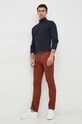 Hlače Tommy Hilfiger MW0MW26619.9BYY rjava SS25